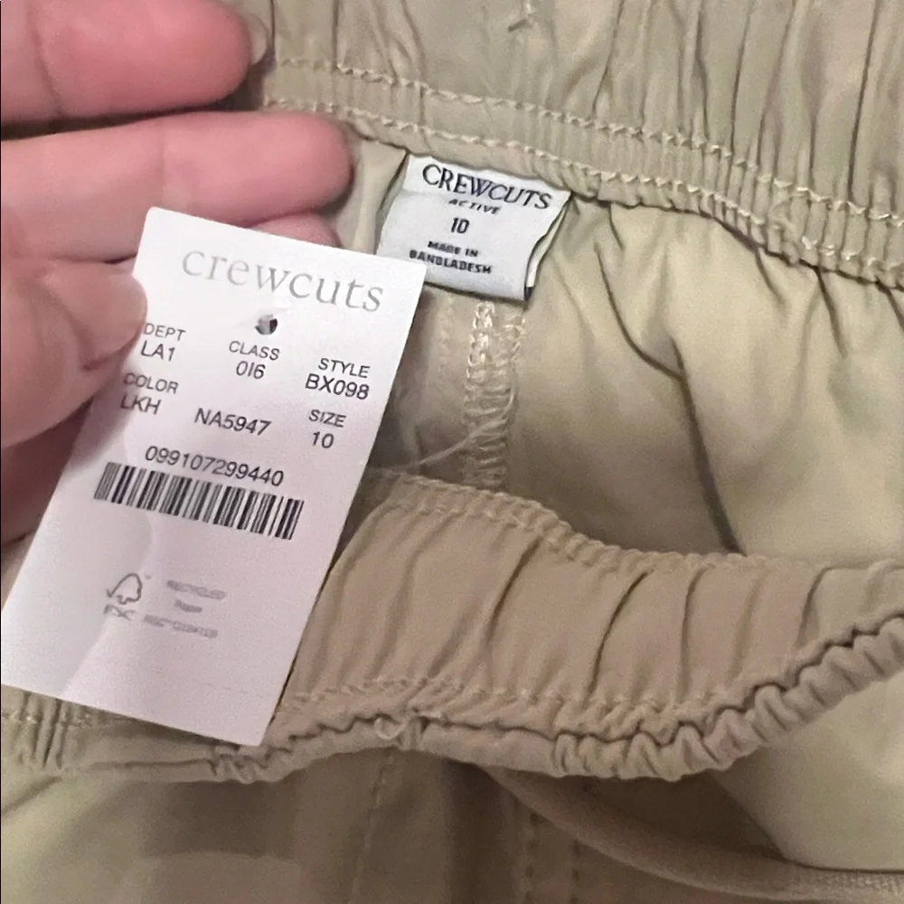 Crewcuts active boys khaki pull on pants size 10 NWT - Picture 2 of 3